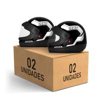 Kit 2 Capacetes Sport Moto 788 Fechados Pro Tork Masculino Feminino Segurança Conforto Qualidade Estilo Resistência