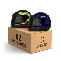 Kit 2 Capacetes Sport Moto 788 Viseira Fumê Fechados Pro Tork Masculino Feminino Segurança Conforto Qualidade Estilo Resistência