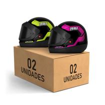 Kit 2 Capacetes Sport Moto 788 Viseira Fumê Fechados Pro Tork Masculino Feminino Segurança Conforto Qualidade Estilo Resistência