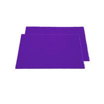 Kit 2 Capachinhos 12mm 40x60cm Porta Entrada Cor Roxo