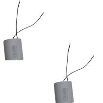 Kit 2 capacitor 45x250v 2 fios metalizado trio Kit 2 capacitor 45x250v 2 fios metalizado trio