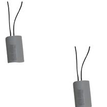Kit 2 capacitor 60x250v 2 fios metalizado trio Kit 2 capacitor 60x250v 2 fios metalizado trio