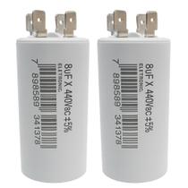 Kit 2 capacitor metalizado 8 uf x 440v c/ terminal Kit 2 capacitor metalizado 8 uf x 440v c/ terminal
