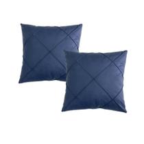 Kit 2 Capas Almofada Suede Drapeada 45x45cm Decoração Conforto e Estilo Kit 2 Capas Almofada Suede Drapeada 45x45cm Decoração Conforto e Estilo