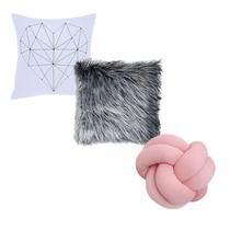 KIT 2 Capas Almofadas + Almofada Nó