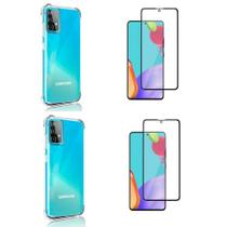 Kit 2 Capas Anti Impacto+ 2 Pels De Vidro 3D Para Galaxy A52