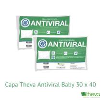 Kit 2 Capas Antiviral Para Travesseiro Infantil - Theva