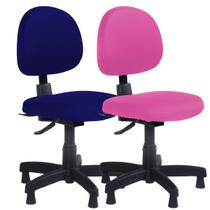 Kit 2 Capas Cadeira Giratória Escritório Secretária Protetor