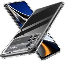 Kit 2 Capas Capinha Com Bordas Anti Impacto Para Poco X4 Pro Tela de 6,67 Polegadas