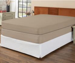 Kit 2 Capas Colchão Casal Protetora 20cm Altura Com Zíper Malha Algodão Kit 2 Capas Colchão Casal Protetora 20cm Altura Com Zíper Malha Algodão