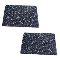 Kit 2 Capas Colchão Solteiro Padrão Estamp Zíper Xadrez Verm