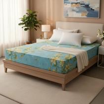 Kit 2 Capas Colchão Solteiro Padrão Estampada Zíper Laranja Kit 2 Capas Colchão Solteiro Padrão Estampada Zíper Laranja