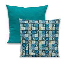 Kit 2 Capas de Almofada 40x40 Zíper Gorgurinho Lisa e Estampada