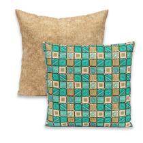 Kit 2 Capas de Almofada 40x40 Zíper Gorgurinho Lisa e Estampada