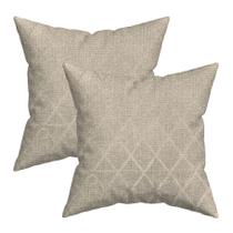 Kit 2 Capas de Almofada Clássica Catedral Bege