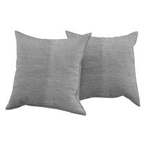 Kit 2 Capas de Almofada Clássica Copacabana Cinza