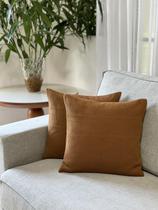 Kit 2 Capas De Almofada Decorativa Luxo Tricot 45x45 Sofa Cama