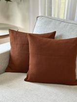 Kit 2 Capas De Almofada Decorativa Luxo Tricot 45x45 Sofa Cama