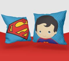 Kit 2 Capas de Almofada Personagens Super Man Super Homem