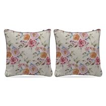 Kit 2 Capas de Almofada Tamanho 43cm x 43cm com Estampas dos 2 lados