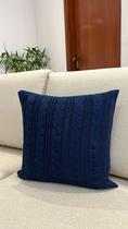 Kit 2 Capas De Almofada Tricot 45x45 Decorativa Sofa Madrid