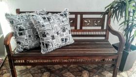 Kit 2 Capas De Almofadão Com Franja 62X62