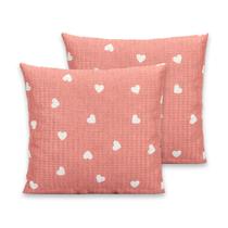 Kit 2 Capas de Almofadas 40 x 40cm C/Zíper Piquet Favinho Decoração Luxo Kit 2 Capas de Almofadas 40 x 40cm C/Zíper Piquet Favinho Decoração Luxo