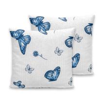 Kit 2 Capas de Almofadas 40 x 40cm C/Zíper Piquet Favinho Decoração Luxo