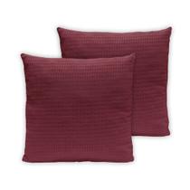 Kit 2 Capas de Almofadas 40x40 Com Zíper Piquet Favinho Decoração Luxo Kit 2 Capas de Almofadas 40x40 Com Zíper Piquet Favinho Decoração Luxo