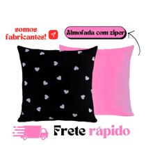 Kit 2 Capas De Almofadas 45 x 45 decorativas Tecido Algodão Com Ziper
