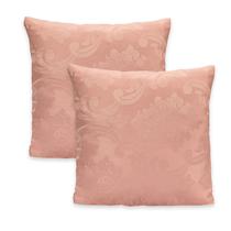 Kit 2 Capas de Almofadas Luxo 40x40cm Jacquard Adamascado