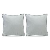 Kit 2 Capas de Almofadas M com Viés e Zíper Invisível Alta Qualidade