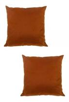 Kit 2 Capas De Almofadas Suede 45cm x 45cm cores Kit 2 Capas De Almofadas Suede 45cm x 45cm cores