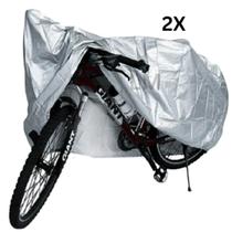 Kit 2 Capas de Bicicleta Impermeável Anti-Uv com Elástico