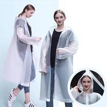 Kit 2 Capas de Chuva Grossas Transparente Plástico Eva Reforçada