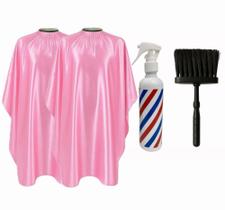 Kit 2 Capas De Corte Com Zíper + Borrifador Pole E Espanador
