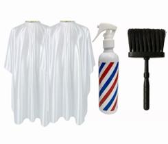 Kit 2 Capas De Corte Com Zíper + Borrifador Pole E Espanador