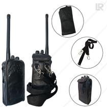 Kit 2 Capas De Couro Para Rádio Motorola Ep450 E Dep 450