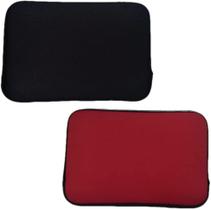 Kit 2 Capas de Neoprene Protetora para Notebook 15,6" Vermelha e Preta