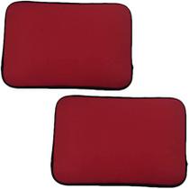 Kit 2 Capas de Neoprene Protetora para Notebook 15,6" Vermelha