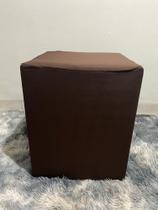 Kit 2 Capas De Puff Quadrado Malha Com Elástico Oferta Linda