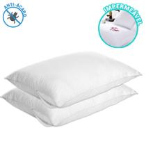 Kit 2 Capas de Travesseiro Impermeável Fronha Protetor 50x70