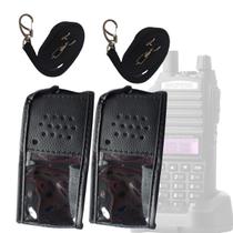 Kit 2 Capas Em Couro Para Rádio Comunicador Baofeng UV-82 Kit 2 Capas Em Couro Para Rádio Comunicador Baofeng UV-82