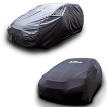 Kit 2 capas em lycra e couro p m g maxima proteção veicular Kit 2 capas em lycra e couro p m g maxima proteção veicular