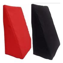 Kit 2 Capas/Fronhas Para Suave Encosto Triângul Vermelho-Pre
