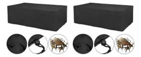 Kit 2 Capas Impermeáveis Compatível Balcão/Mesa Preto Kit 2 Capas Impermeáveis Compatível Balcão/Mesa Preto