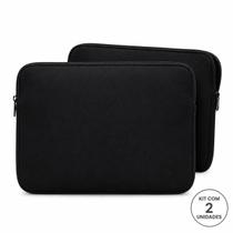 Kit 2 Capas Luva Case 17 Polegadas para Notebooks e Leptops de Todos os Modelos Preto Slim Taber