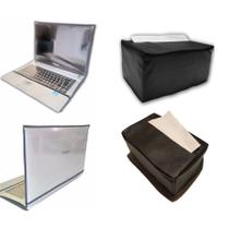 Kit 2 Capas Notebook 15 e Impressora 6970 c/ Bolso Papel A4 Impermeável - Capas de Luxo