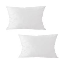 Kit 2 Capas para Almofada em Veludo Liso Retangular 60x40 com Enchimento