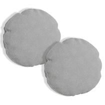 Kit 2 Capas Para Almofada Redonda Veludo 40x40cm - 7 Decor